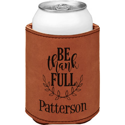 Traditional Thanksgiving Leatherette Can Sleeve - Double Sided (Personalized)