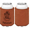 Traditional Thanksgiving Cognac Leatherette Can Sleeve - Single Sided Front and Back
