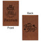 Traditional Thanksgiving Cognac Leatherette Journal - Double Sided - Apvl