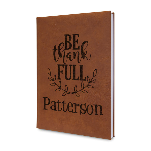 Custom Traditional Thanksgiving Leatherette Journal - Double Sided (Personalized)