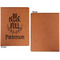 Traditional Thanksgiving Cognac Leatherette Portfolios with Notepad - Large - Single Sided - Apvl
