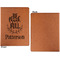 Traditional Thanksgiving Cognac Leatherette Portfolios with Notepad - Small - Single Sided- Apvl