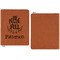 Traditional Thanksgiving Cognac Leatherette Zipper Portfolios with Notepad - Single Sided - Apvl