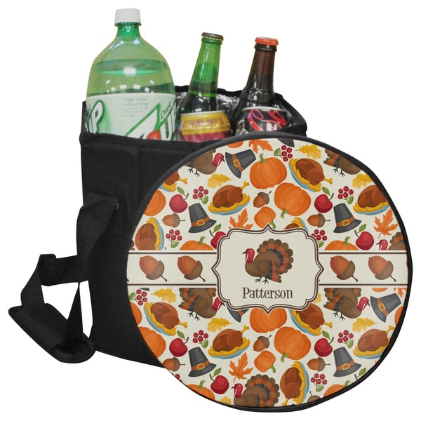 Custom Traditional Thanksgiving Collapsible Cooler & Seat (Personalized)