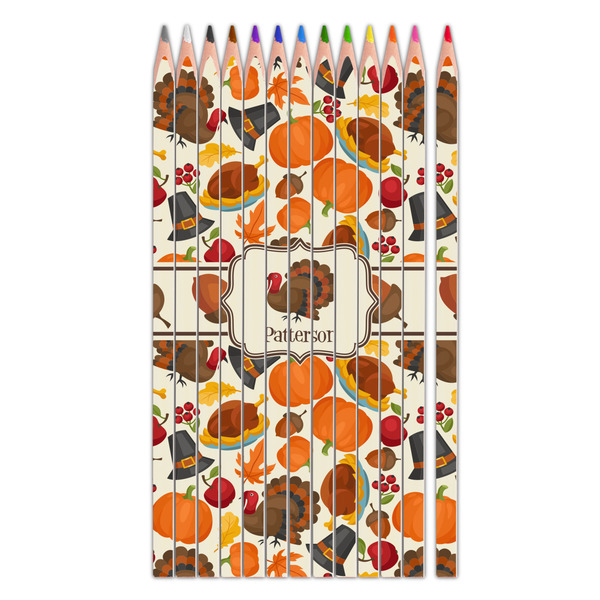 Custom Traditional Thanksgiving Colored Pencils (Personalized)