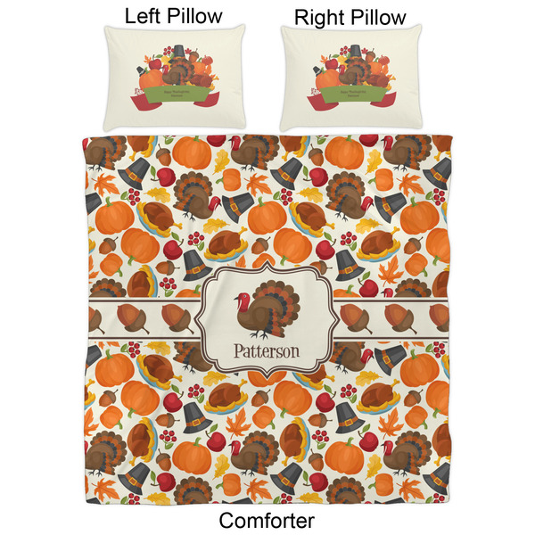 Traditional Thanksgiving Comforter Set - Queen - Approval
