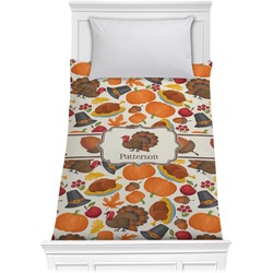 Traditional Thanksgiving Comforter - Twin (Personalized)