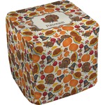 Traditional Thanksgiving Cube Pouf Ottoman - 13" (Personalized)