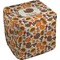 Traditional Thanksgiving Cube Poof Ottoman (Top)