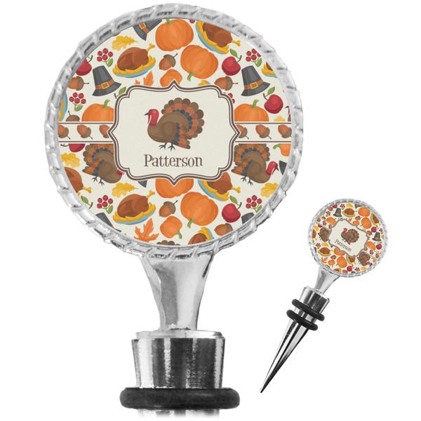 Custom Traditional Thanksgiving Wine Bottle Stopper (Personalized)