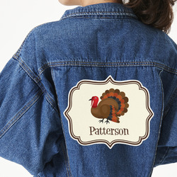 Traditional Thanksgiving Twill Iron On Patch - Custom Shape - 3XL - Set of 4 (Personalized)