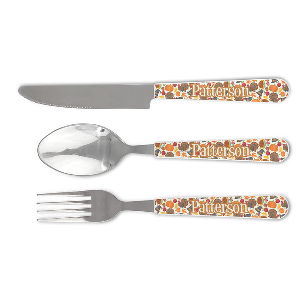 Custom Traditional Thanksgiving Cutlery Set (Personalized)