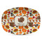 Traditional Thanksgiving Plastic Platter - Microwave & Oven Safe Composite Polymer (Personalized)