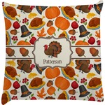 Traditional Thanksgiving Decorative Pillow Case (Personalized)