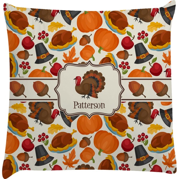 Custom Traditional Thanksgiving Decorative Pillow Case (Personalized)