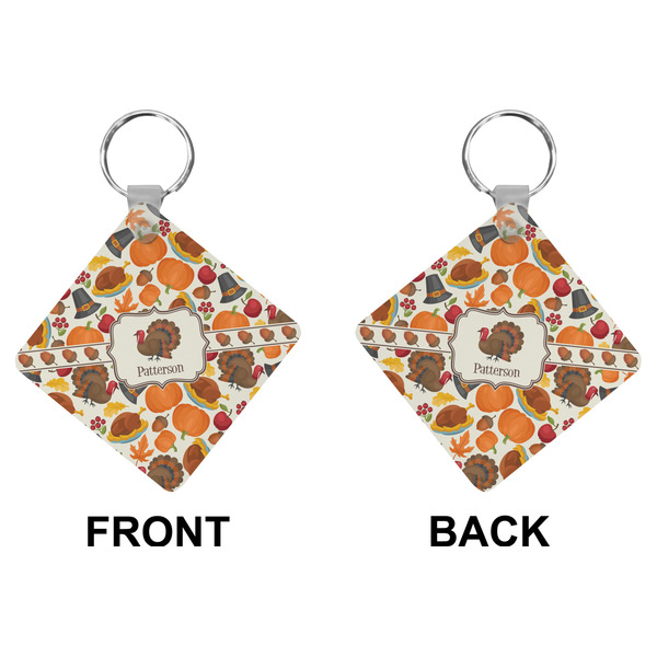 Traditional Thanksgiving Diamond Keychain (Front + Back)
