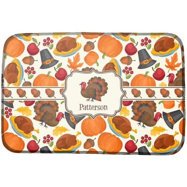 Custom Traditional Thanksgiving Dish Drying Mat (Personalized)