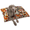 Traditional Thanksgiving Dog Bed - Large LIFESTYLE