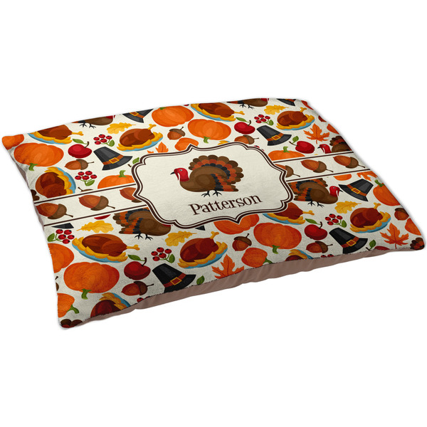 Traditional Thanksgiving Dog Bed - Large