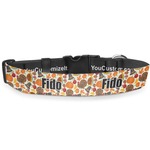 Traditional Thanksgiving Deluxe Dog Collar - Extra Large (16" to 27") (Personalized)