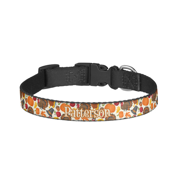 Custom Traditional Thanksgiving Dog Collar - Small (Personalized)