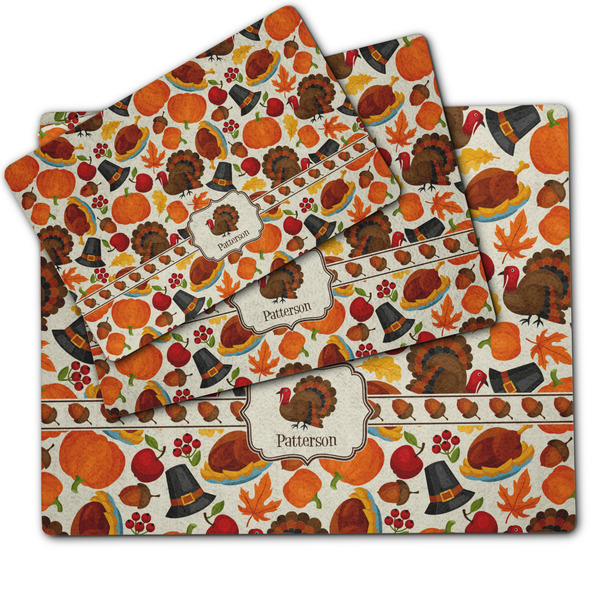 Traditional Thanksgiving Dog Food Mat - MAIN (sm, med, lrg)