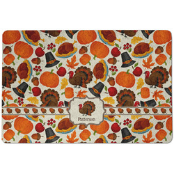 Traditional Thanksgiving Dog Food Mat w/ Name or Text