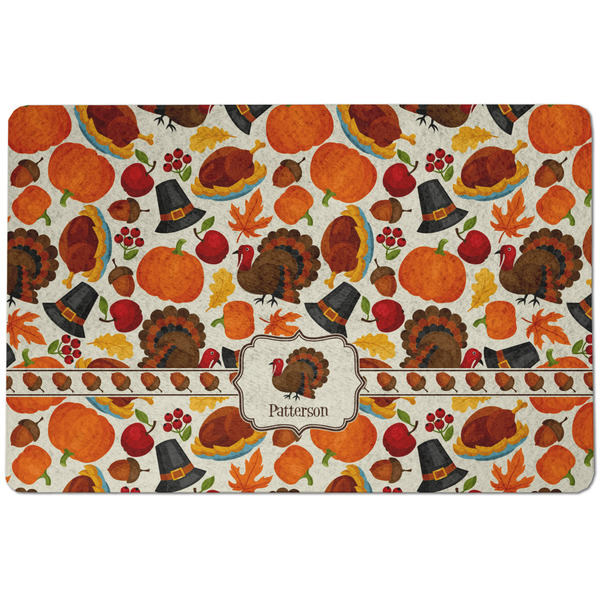 Traditional Thanksgiving Dog Food Mat - Small without bowls