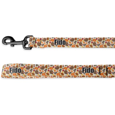 Traditional Thanksgiving Deluxe Dog Leash (Personalized)