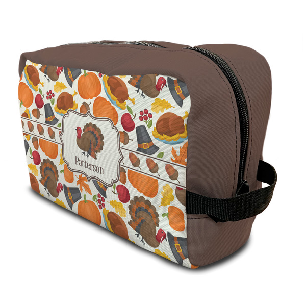Custom Traditional Thanksgiving Toiletry Bag / Dopp Kit (Personalized)