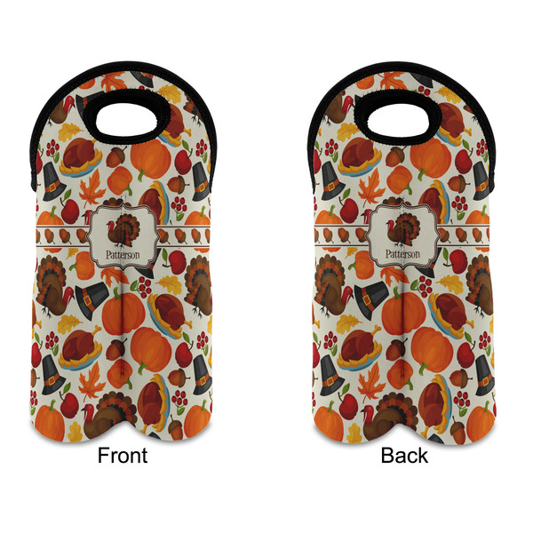 Traditional Thanksgiving Double Wine Tote - APPROVAL (new)