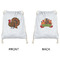 Traditional Thanksgiving Drawstring Backpacks - Sweatshirt Fleece - Double Sided - APPROVAL