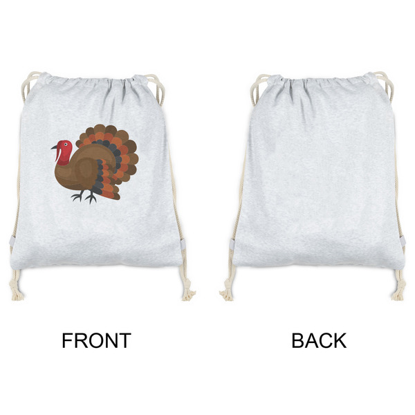 Traditional Thanksgiving Drawstring Backpacks - Sweatshirt Fleece - Single Sided - APPROVAL