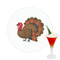 Traditional Thanksgiving Printed Drink Topper -  2.5"