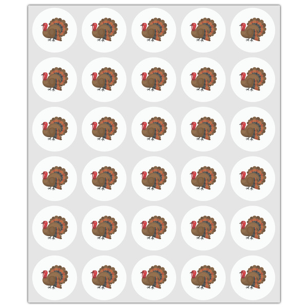 Traditional Thanksgiving Drink Topper - XSmall - Set of 30