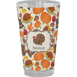 Traditional Thanksgiving Pint Glass - Full Color (Personalized)