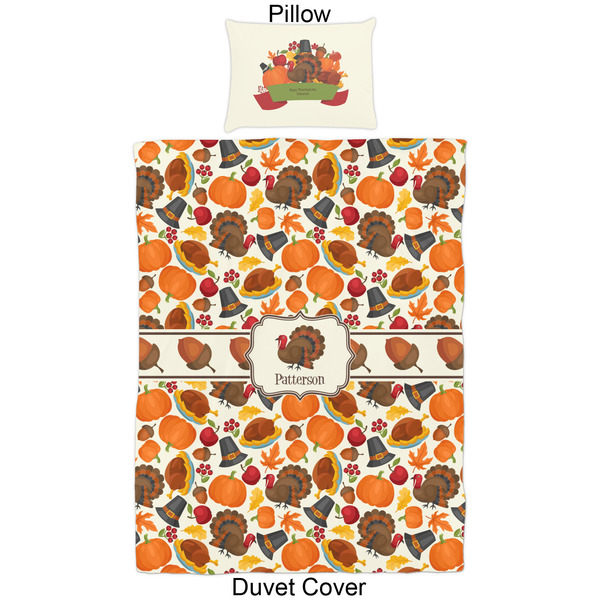 Traditional Thanksgiving Duvet Cover Set - Twin - Approval