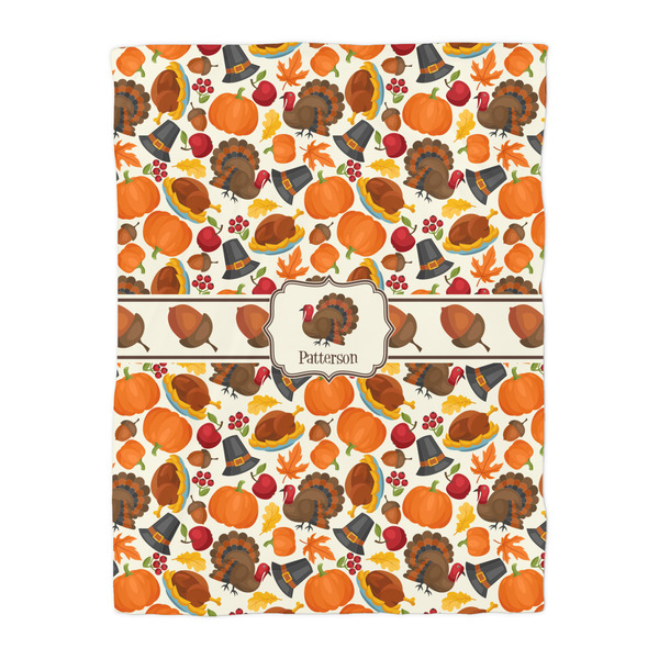 Traditional Thanksgiving Duvet Cover - Twin - Front