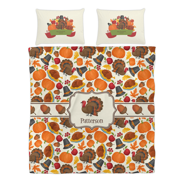 Traditional Thanksgiving Duvet cover Set - Queen - Alt Approval