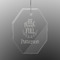 Traditional Thanksgiving Engraved Glass Ornaments - Octagon