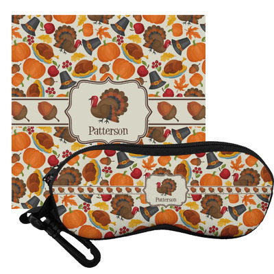 Traditional Thanksgiving Eyeglass Case & Cloth (Personalized)