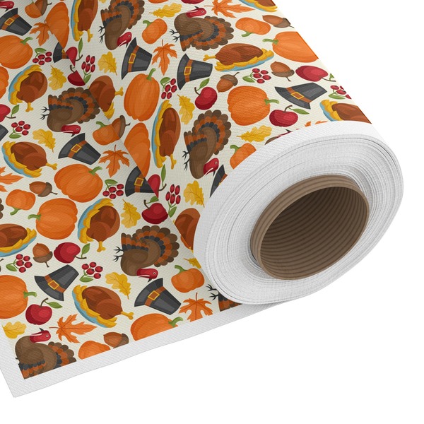 Custom Traditional Thanksgiving Fabric by the Yard - Spun Polyester Poplin