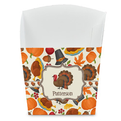Traditional Thanksgiving French Fry Favor Boxes (Personalized)