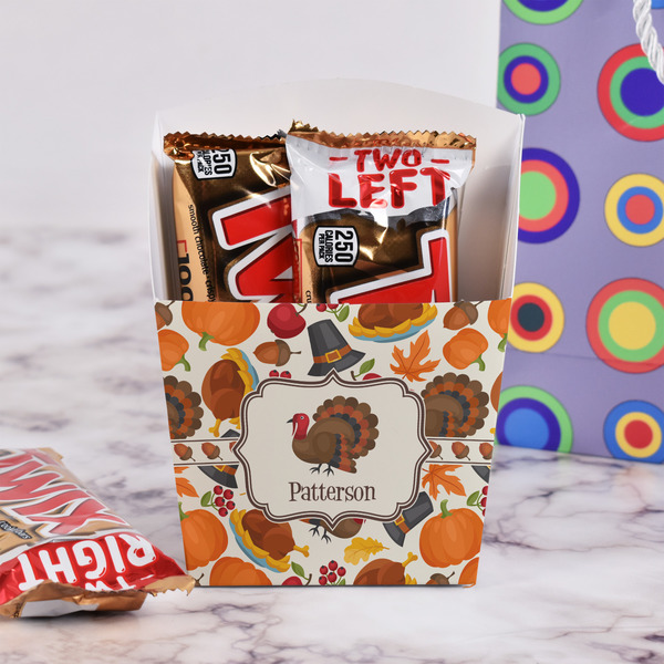 Traditional Thanksgiving French Fry Favor Box - w/ Treats View
