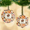 Traditional Thanksgiving Frosted Glass Ornament - MAIN PARENT