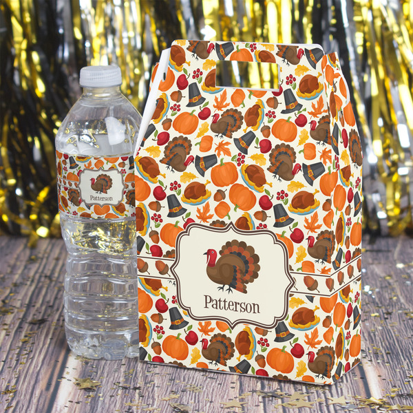 Traditional Thanksgiving Gable Favor Box - In Context