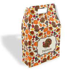 Traditional Thanksgiving Gable Favor Box (Personalized)