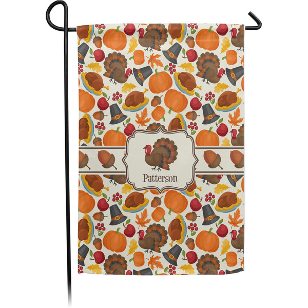 Custom Traditional Thanksgiving Garden Flag (Personalized)
