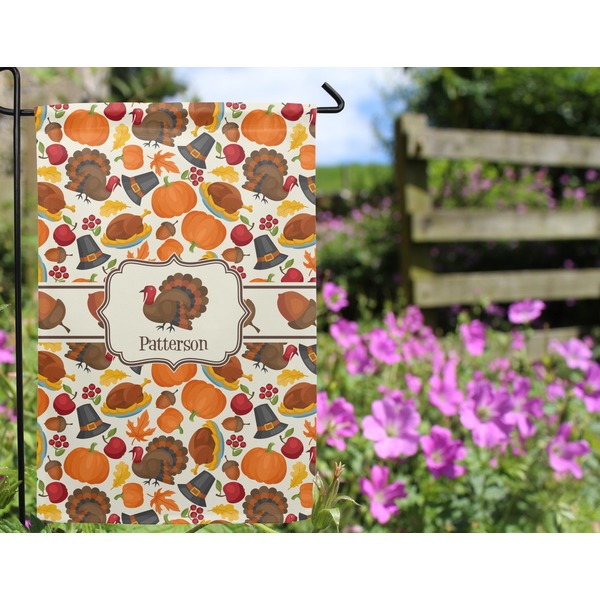 Traditional Thanksgiving Garden Flag - Outside In Flowers