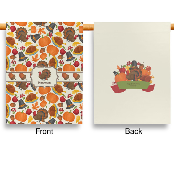 Traditional Thanksgiving Garden Flags - Large - Double Sided - APPROVAL